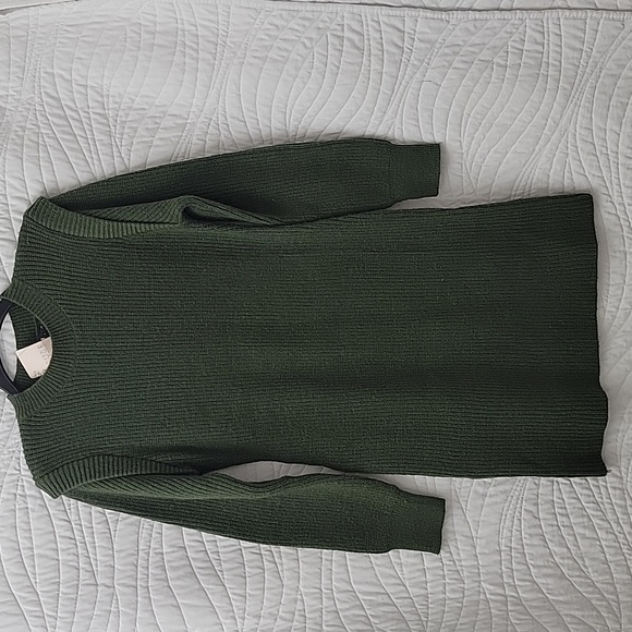 Women's Ribbed Knit Turtleneck Bodycon Stretch Long Sleeve Tube Sweater Dress - Picture 4 of 11